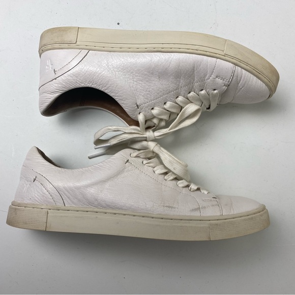 Frye Ivy Low Lace Sneakers in White size 7.5 - Picture 13 of 13